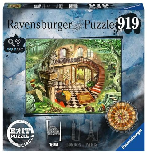 Ravensburger EXIT Puzzle The Circle in Rom - 919 Teile Escape Puzzle | 919 Teile Escape Room Puzzle, Erwachsenenpuzzle, Geschenk für Rätsel-Fans, Für Einsteiger und Fortgeschrittene