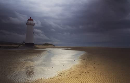 LHJOYSP weihnachtspuzzle 1000 Teile,natürliche Schönheit,Leuchtturm,England,England,Wales,75x50cm
