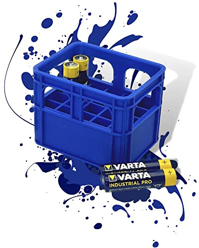 Caja de pilas para cerveza, caja de pilas, caja de batería, minicaja para guardar pilas AA, AAA, 9 V, caja vacía, impresión 3D (AAA, azul)