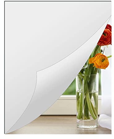 TSKDKIT HD Klebespiegel Groß 42 x 59 cm Nicht Glas Spiegelfliesen Selbstklebend Spiegelblätter 3mm Dicke Rahmenlos Wandspiegel Badezimmerspiegel DIY Acrylic Wanddekoration Dekospiegel Wandspiegel