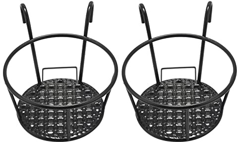 Fegtrty 2 supporti per fiori in metallo da appendere alla parete, per vasi e piante da giardino