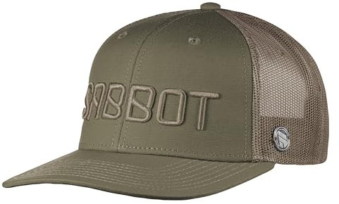 SABBOT Larry Snapback Cap, Unisex Basecap, Kappe mit Baumwolle, Sommermütze, Trucker Cap, Docker Cap, Verstellbar, Atmungsaktive Mesh, Outdoor Hut (Olive)