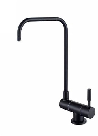 Osmoseanlage Trinkwasser Wasserhahn Klappbarer 360° Drehbarer Einloch Wasserfilter Einhebelmischer Küche,Schwarz
