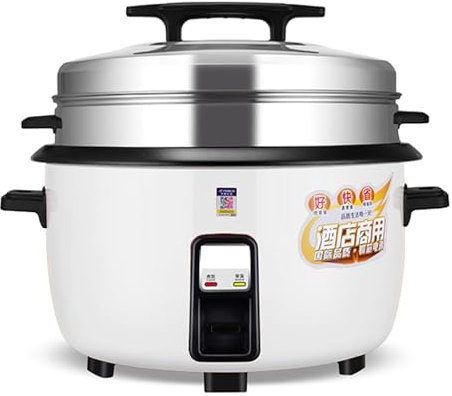 Olla arrocera comercial con vaporera (8L-45L) Olla arrocera antigua de gran capacidad for 8-60 personas, usada en EE. UU. y UE(36L)