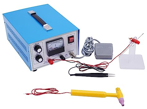 Saldatrice multifunzione a mano, 500 W, 50 A, saldatrice portatile a punti, saldatrice a punti, 0,5 – 1,2 mm, regolabile ad alte prestazioni, per gioielli, oro, argento e ferro