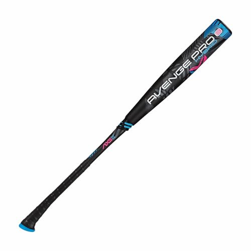 Axe | Avenge Pro 3 Hybrid | BBCOR Baseball Bat | Drop -3 | 3 pezzi Hybrid | 2 5/8 Barrel | Nero/Blu/Rosa (manico svasato a Axe 78,7 cm)
