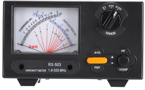 SWR-Wattmessgerät für 2-Wege-Radio, Leistungsmessgerät 1,8 MHz Bis 525 MHz, 2 W, 20 W, 200 W, Stehwellenmessgerät mit LED-Hintergrundbeleuchtung