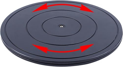 GZYHDC 40cm Piatto Rotante Girevole, Supporto Girevole di 360°, Piatto Piattaforma per Monitor, Multiuso Giradischi con Cuscinetti Sfera in Acciaio, per TV/Monitor/Piante Bonsai-1pc