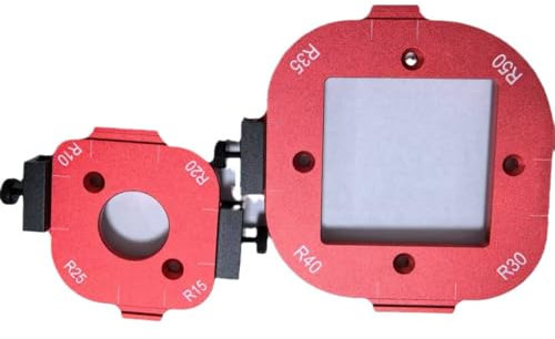 Radius Jig Lot de 2 gabarits de fraisage pour défonceuse Rayon Jig 8 en 1 R10/R15/R20/R25/R30/R35/R40/R50 Modèles de routage radius pour le travail du bois DIY