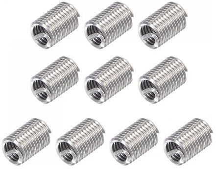 10 inserti filettati, 5/16 – 18 x 2,5D, in acciaio inox, inserti filettati Helicoil, inserto di riparazione per la riparazione di filettatura