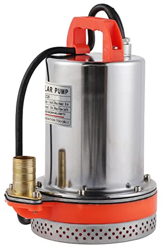Schmutzwasserpumpe, Schmutzwasser Pumpe für Abwasser Tauchpumpe, für Wasserversorgung und Wasserauffüllen Fördermenge: 3000L/H Eintauchtiefe 8M (12V)