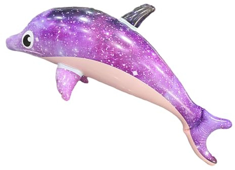 Aufblasbares Schwimmbecken Delphin – Delphin Float | Verdickte aufblasbare Meerestiere | Pool Poto Poto Poto AQUATICO-Schutz wird für den Einsatz im Schweinchen und bei Familienpartys verwendet