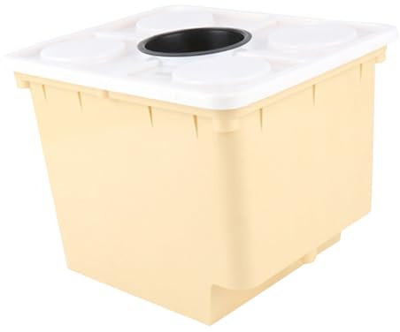 DOITOOL Secchio per Coltivazione Fuori Suolo 1 Foro con Coperchio e Cestino per Ortaggi e Frutta Coltivazione in Serra Facile Installazione per Balconi e Spazi Verdi