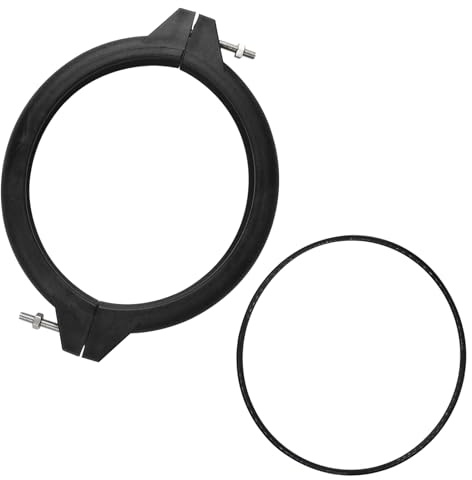 Xevinas Spannring Sandfilteranlage, Sandfilter Spannring Mit Dichtungsring, Universal Sandfilteranlage Ersatzteile, Ersatzteile Für Sandfilteranlage (Schwarz)