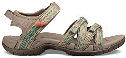 Teva Tira - Sandali a Punta Aperta Donna, Multicolore (Taupe Multi Tpm), 42 EU