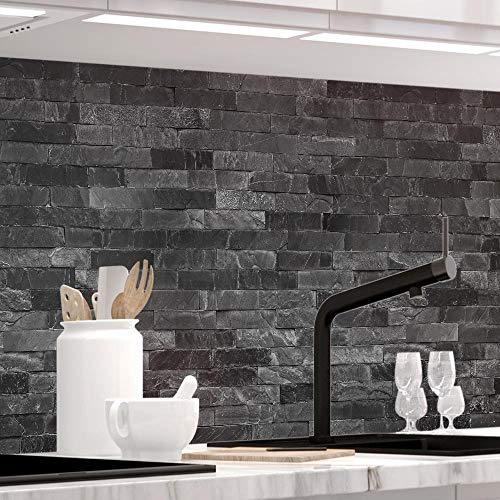 StickerProfis Küchenrückwand selbstklebend Pro STEINWAND Luxury 60 x 280cm DIY - Do It Yourself PVC Spritzschutz