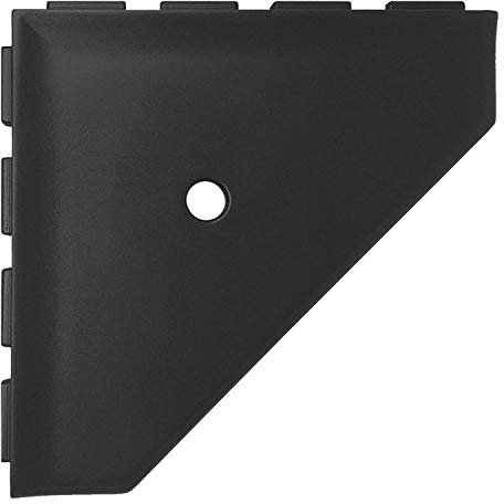 Mensola angolare da bagno da 25,4 cm – nero grafite per il bagno montato su Geo Lugged per la nuova costruzione