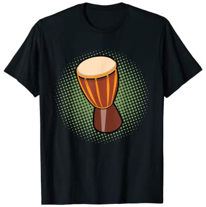 Djembe Drum Retro Schlagzeuger Schlagzeuger Musiker Grafik T-Shirt