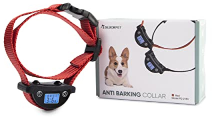 Collar Antiladridos, Rojo, para Perros Pequeños, Medianos y Grandes