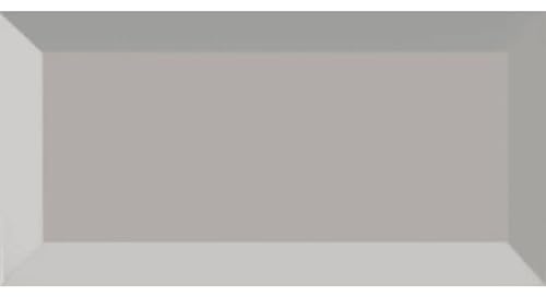 Metro Light Grey Ceramic Wall Bathroom Tile Subway Brick Effect 100mm x 200mm Bevelled Edge Kitchen Tiles Gloss Finish 1m2 Box of 50