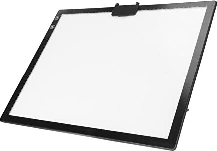 A3 Tracing Light Box, LED Light Pad für Diamond Painting, 6 Einstellbare Helligkeitsstufen, Magnetclip mit Stifthalter, Ultradünn und Leicht