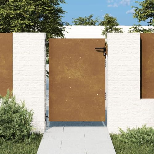 ARKEM Gartentor 85x125 cm Sichtschutz Garten Zauntor GartentüR Sichtschutz Gartentor Cortenstahl