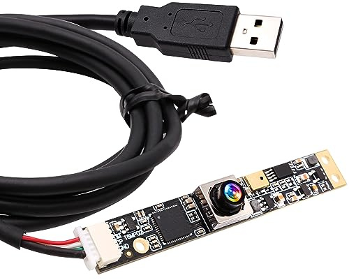 G 16MP Autofokus-USB-Kamera mit Mikrofon für Computer, Mini-UVC-USB2.0-Lightburn-Kamera, Micro-USB-Sicherheits-PC-Kameramodul, Lasergravur-Webcam-Board (100-Grad-Objektiv ohne Verzerrung)