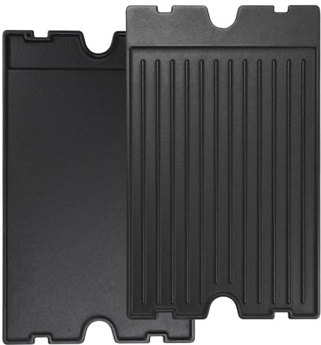 Plancha de cocina reversible 2 en 1 de hierro fundido presazonado de 19.3 x 11 pulgadas para modelos Regal/Imperial, parrilla plana para estufa de gas, carbón, eléctrica, propano, parrilla de gas