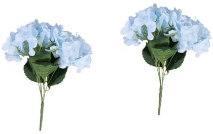 Ciieeo 2St künstliche Hortensie Brautsträuße aus Seide Hochzeitsblumen gefälschter Blumenstrauß hochzeitsdeko lebensechte Blumenverzierung simulierte Hortensie Seidentuch