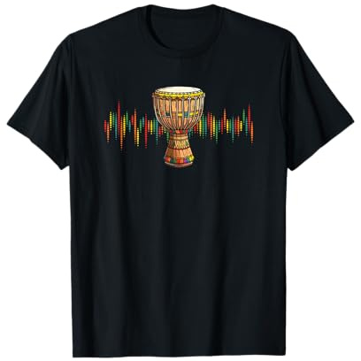 Heartbeat Djembe Schlagzeuger Djembe T-Shirt