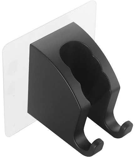 JONKEAN Duschbrause Halterung, Handbrause Halterung Ohne Bohren, Haftender Duschhalterung, Duschkopfhalterung, Brausehalterung (Schwarz,1 Stück)