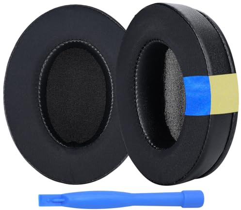 Ear Pads Replacement for Sony WH-1000XM3 by MMOBIEL - Cooling Gel & Ice Silk Memory Foam Cushions - Noise-Isolating Earpad Replacements - Soft & Breathable - Black