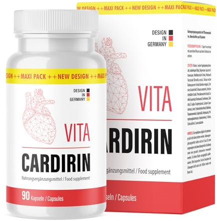 Vita Cardirin Kapseln | Qualität für Männer und Frauen | Maxi Pack - 90 Kapseln pro Dose - 1