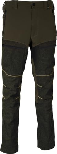 COFRA KREIEN (03 Fango/Nero) 48 Taglia 48 Pantaloni Altamente Resistente alle Abrasioni, rovi, Spine, per Caccia Trekking e lavori estremi