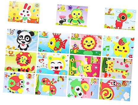 Toddmomy 15stücke Teiliges Junge Mädchen Eva Sticker Selbstklebend Kreative Schaumkunst Für Mädchen Und Jungen Bastelmaterial Für DIY Handarbeiten Und Kinderzimmerdekoration