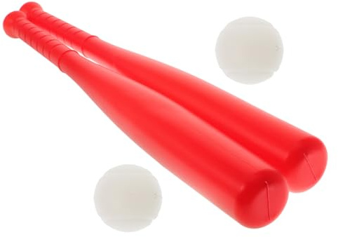 MOTHNUR Baseballspielzeug Kinder 2 Stück Kunststoff Baseballschläger Leicht Langlebig Outdoor Trainingsspielzeug Kleinkinder Ab 2 Jahren Spielplatz
