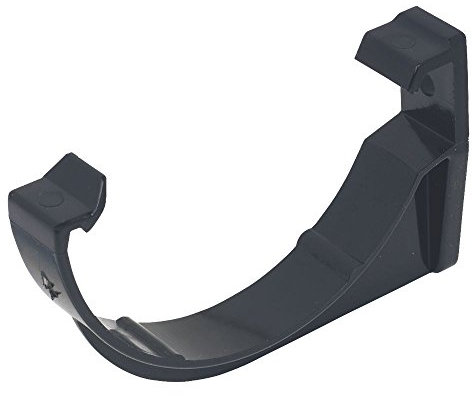 Floplast 76mm Black (Fascia Bracket) Miniflo Guttering for shed, Porch, Conservatory, Out Building, etc Full Range NOT for Standard House guttering