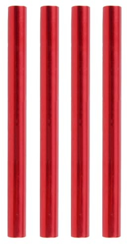 TRIWONDER Zeltstange Repair Splint Repair Kit Ersatzreparaturrohr für Durchmesser 8.6-9.5mm (Rot - 4 Stück)