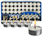 Ohr Candles Velas de Té - Paquete de 200 Velas de Té sin Perfume - Velas de Larga Duración 4 h - Velas Blancas en Taza Aluminio