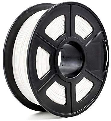 FAN-MING-N-3D, 3D-Drucker-Filament, 1,75 mm, 1 kg, PLA, PETG, TPU, Nylon, Kohlefaser, leitfähig, ABS, PC, POM, ASA, Holz, HIPS, PVA-Kunststoff-Filament (Farbe: PLA Weiß)