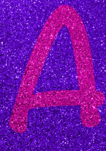 Glittery Monogrammed Letter A Daily Journal: 7”x10” 444 pages hardcover Daily Journal for women multicolored journal lined hardback book for daily thoughts and/or manifestations