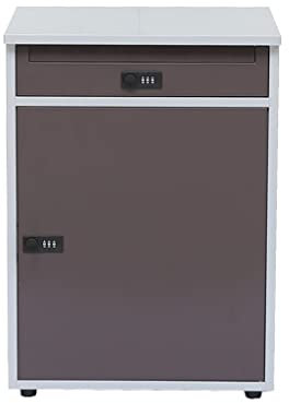 Mailbox Floor Standing Package Drop Box for Secure Parcel and Mail Delivery, Extra Large Mailbox Outside Home Office to Collect Package and Mail, 41x56x30cm (Size : Password)