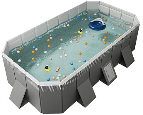 XUDREZ Piscina Plegable sobre el Suelo, Piscina, jardín, Piscinas Grandes, Piscina Infantil Familiar para Adultos, Patio Trasero al Aire Libre, Fiesta acuática de Verano, 10 pies