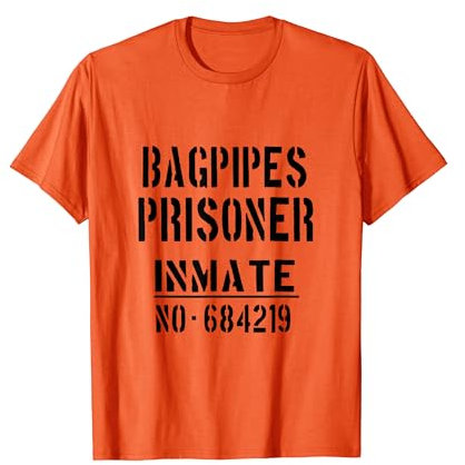 Dudelsackspieler / Dudelsack Gefangener einfaches Halloween-Kostüm T-Shirt