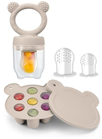 Ciuccio Mam Frutta - Ciuccio Frutta Neonati 4M+ - Stampo per Ghiaccioli al Latte Materno - Silicone Morbido Senza BPA - Facile da Pulire - Regalo Perfetto per Neonati