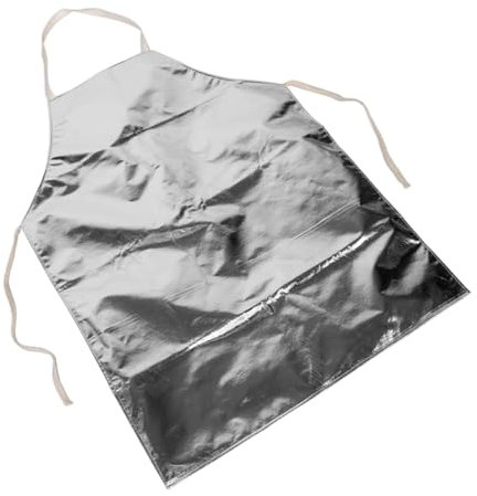 jojofuny Hitzebeständige Aluminiumfolie Schürze Industriequalität Anti-scalding Hochtemperaturbeständig Für Schweißen Gießerei Und Bbq