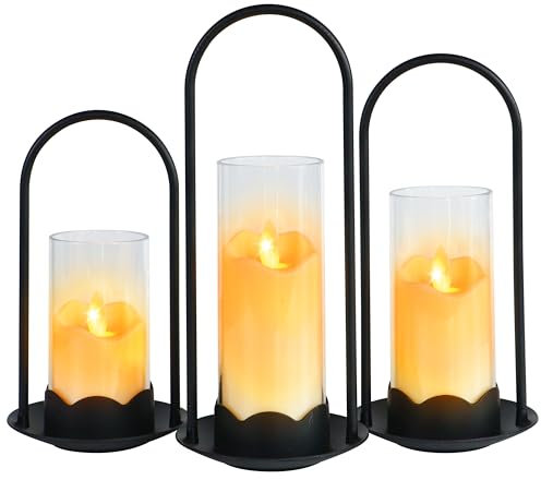 Bougie Chauffe Plat LED, Bougie LED Flamme Vacillante (3.81 x 9.05, 8.07, 7.08), avec bordure fondue design et effet de flamme réaliste pour Décorations de Vacances et Mariages