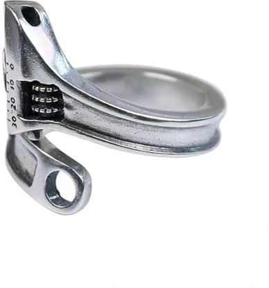 Classique Bagues Bague Bijoux Femme Hommes Clé À Molette À Clé À Outils De Réparation À Anneau Ouvert Bague Réglable Punk Biker Rock Pour Hommes