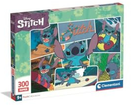 Clementoni Puzzle Stitch 300 Stücke für Kindern 9-12 Jahre, Cartoon, Geschenk für Kinder, Puzzle für Kinder, Made in Italy, 21742