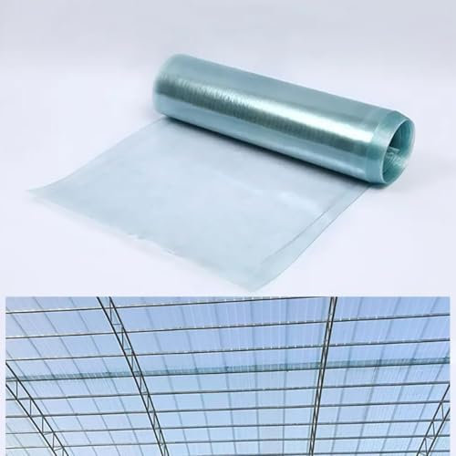 Auslaufsichere Polycarbonatplatten For Pergolen, Transparente Folien For Gartengewächshäuser, Polycarbonatdächer For Terrassen Und Überdachungen, Neues Fiberglas-Dachmaterial(1 * 50m/3.28 * 164ft)
